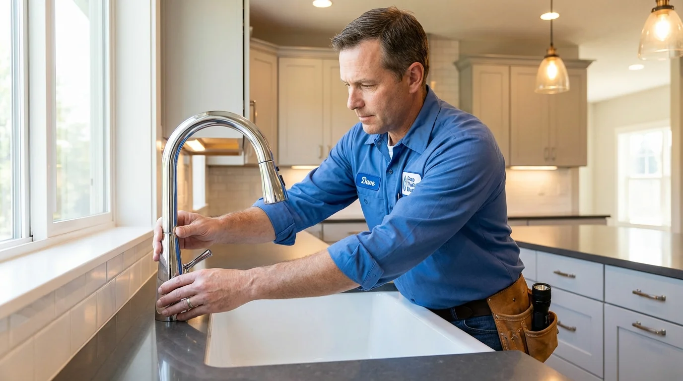 Kitchen faucet installation by Johns Plumbing LLC in Apache